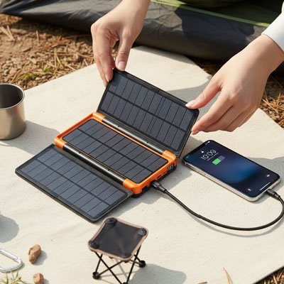 Batterie externe solaire 