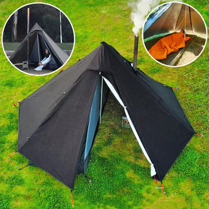 Tentes pyramidale de camping | Ultra-résistant pour cheminée